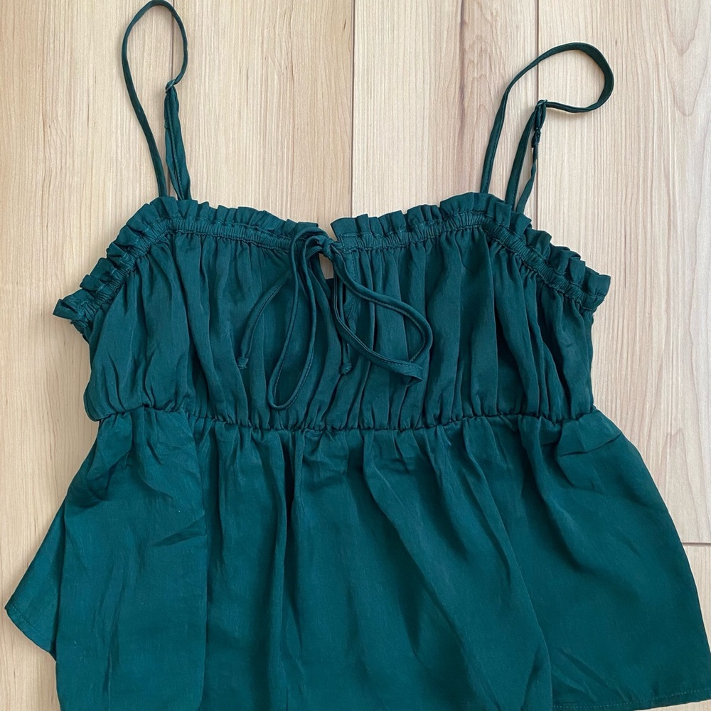 American Eagle Emerald Silk Tank